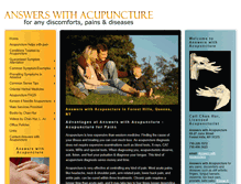 Tablet Screenshot of answerswithacupuncture.com